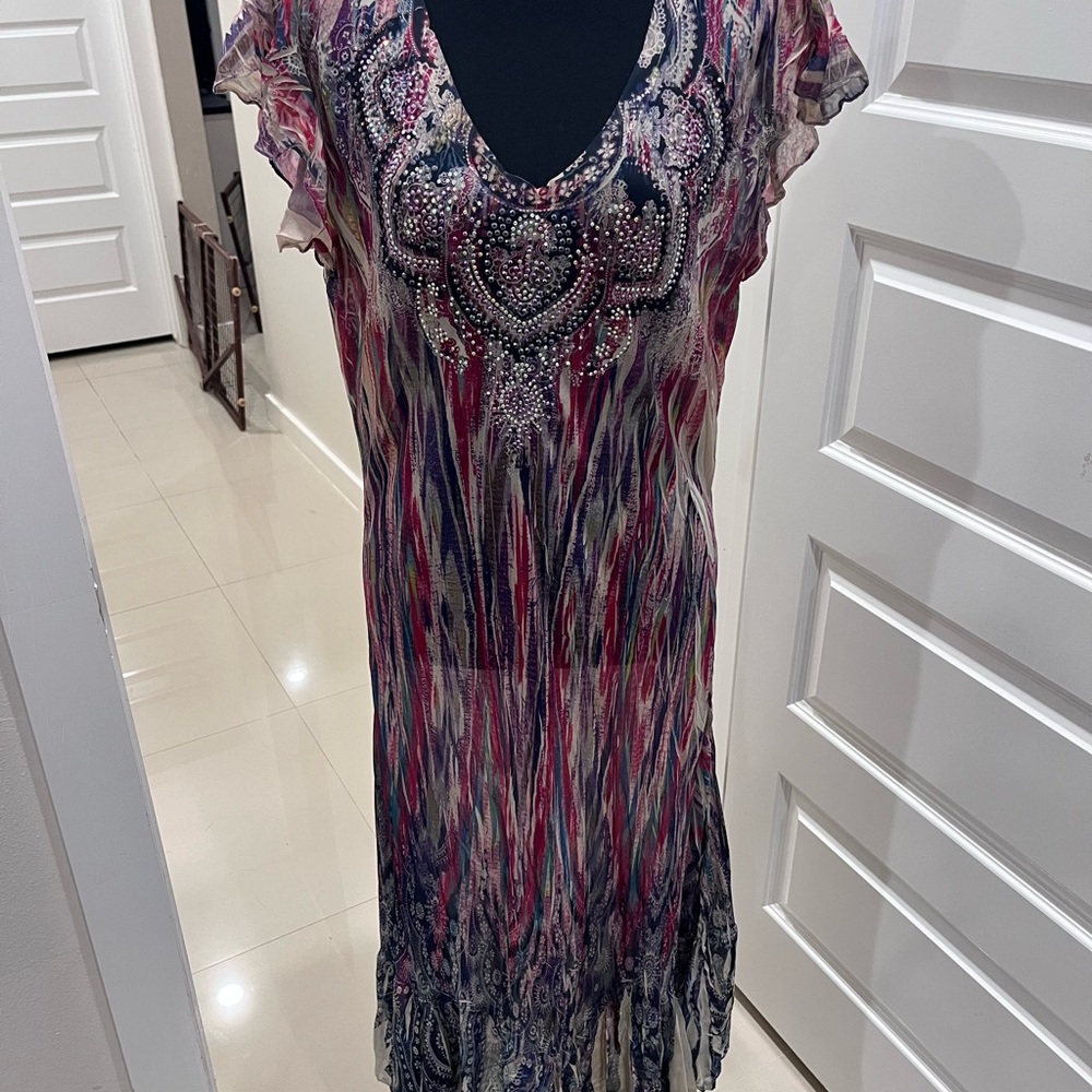 Reba Multicolor Beaded Dress